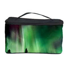 Aurora Borealis Northern Lights Forest Trees Woods Cosmetic Storage by danenraven