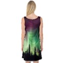 Aurora Borealis Northern Lights Forest Trees Woods Sleeveless Satin Nightdress View2