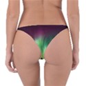 Aurora Borealis Northern Lights Forest Trees Woods Reversible Bikini Bottom View2