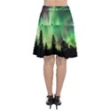 Aurora Borealis Northern Lights Forest Trees Woods Chiffon Wrap Front Skirt View2