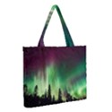 Aurora Borealis Northern Lights Forest Trees Woods Medium Tote Bag View2