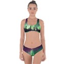 Aurora Borealis Northern Lights Forest Trees Woods Criss Cross Bikini Set View1