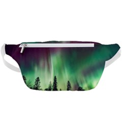 Aurora Borealis Northern Lights Forest Trees Woods Waist Bag  by danenraven