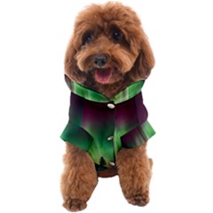 Aurora Borealis Northern Lights Forest Trees Woods Dog Coat by danenraven