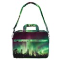 Aurora Borealis Northern Lights Forest Trees Woods MacBook Pro 16  Shoulder Laptop Bag View2