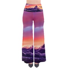 Matterhorn Mountains Sunset Dusk Snow Winter So Vintage Palazzo Pants by danenraven