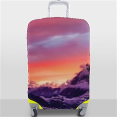 Matterhorn Mountains Sunset Dusk Snow Winter Luggage Cover (large) by danenraven