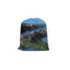 Mountain Landscape Rocky Rocks Geology Scenic Drawstring Pouch (small) by danenraven