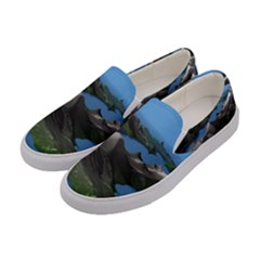 Mountain Landscape Rocky Rocks Geology Scenic Women s Canvas Slip Ons by danenraven