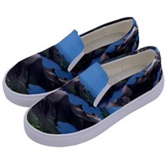 Mountain Landscape Rocky Rocks Geology Scenic Kids  Canvas Slip Ons by danenraven