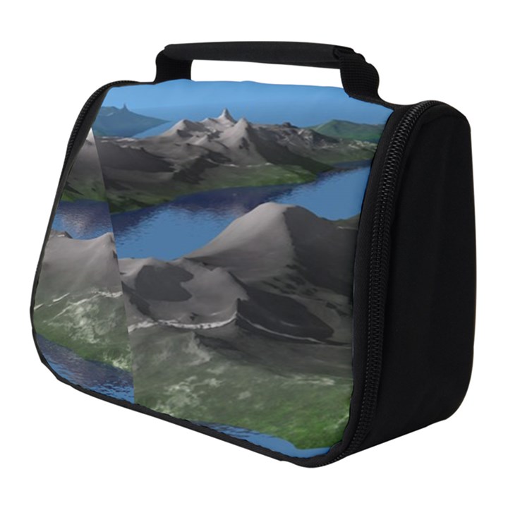 Mountain Landscape Rocky Rocks Geology Scenic Full Print Travel Pouch (Small)