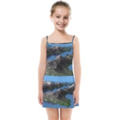 Mountain Landscape Rocky Rocks Geology Scenic Kids  Summer Sun Dress by danenraven