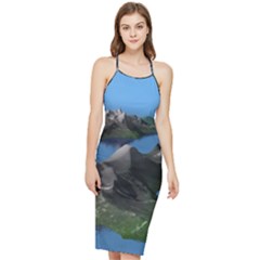 Mountain Landscape Rocky Rocks Geology Scenic Bodycon Cross Back Summer Dress by danenraven