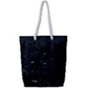 City Night Urban Downtown Science Tower Halo Full Print Rope Handle Tote (Small) View1