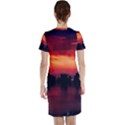 New York City Urban Skyline Harbor Bay Reflections Short Sleeve Nightdress View2