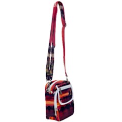 New York City Urban Skyline Harbor Bay Reflections Shoulder Strap Belt Bag by danenraven