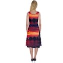 New York City Urban Skyline Harbor Bay Reflections Midi Sleeveless Dress View2