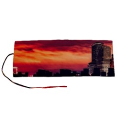 New York City Urban Skyline Harbor Bay Reflections Roll Up Canvas Pencil Holder (s) by danenraven