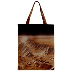 Mars Crater Planet Canyon Cliff Nasa Astronomy Zipper Classic Tote Bag by danenraven