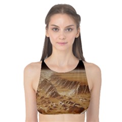 Mars Crater Planet Canyon Cliff Nasa Astronomy Tank Bikini Top by danenraven