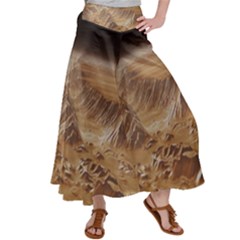 Mars Crater Planet Canyon Cliff Nasa Astronomy Satin Palazzo Pants by danenraven