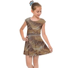 Mars Crater Planet Canyon Cliff Nasa Astronomy Kids  Cap Sleeve Dress by danenraven