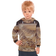 Mars Crater Planet Canyon Cliff Nasa Astronomy Kids  Hooded Pullover