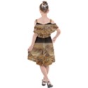 Mars Crater Planet Canyon Cliff Nasa Astronomy Kids  Cut Out Shoulders Chiffon Dress View2