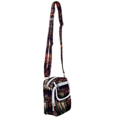 New York City Panorama Urban Hudson River Water Shoulder Strap Belt Bag by danenraven