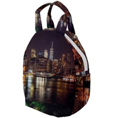 New York City Panorama Urban Hudson River Water Travel Backpacks by danenraven