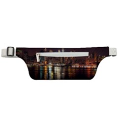 New York City Panorama Urban Hudson River Water Active Waist Bag by danenraven