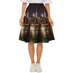 New York City Panorama Urban Hudson River Water Classic Short Skirt by danenraven