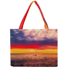 Denmark Sunset Dusk Sky Clouds Sea Ocean Water Mini Tote Bag by danenraven