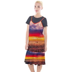 Denmark Sunset Dusk Sky Clouds Sea Ocean Water Camis Fishtail Dress by danenraven