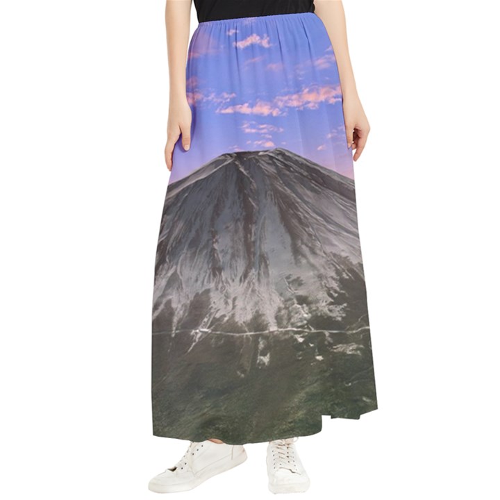 Mount Mountain Fuji Japan Volcano Mountains Maxi Chiffon Skirt