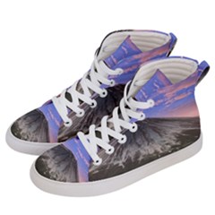 Mount Mountain Fuji Japan Volcano Mountains Women s Hi-top Skate Sneakers by danenraven