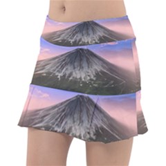 Mount Mountain Fuji Japan Volcano Mountains Classic Tennis Skirt by danenraven