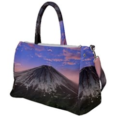 Mount Mountain Fuji Japan Volcano Mountains Duffel Travel Bag by danenraven