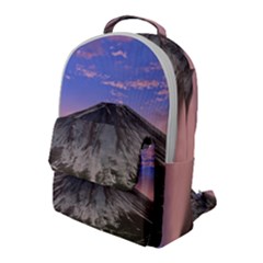 Mount Mountain Fuji Japan Volcano Mountains Flap Pocket Backpack (large) by danenraven