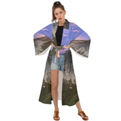 Mount Mountain Fuji Japan Volcano Mountains Maxi Kimono by danenraven