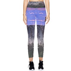 Mount Mountain Fuji Japan Volcano Mountains Pocket Leggings  by danenraven