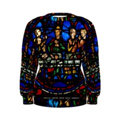 Window Stained Glass Chartres Cathedral Women s Sweatshirt by danenraven