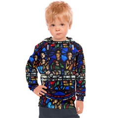 Window Stained Glass Chartres Cathedral Kids  Hooded Pullover