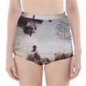 Man Cattle Animals Cows Bulls Calves Mammals High-Waisted Bikini Bottoms View1