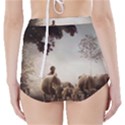 Man Cattle Animals Cows Bulls Calves Mammals High-Waisted Bikini Bottoms View2