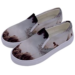 Man Cattle Animals Cows Bulls Calves Mammals Kids  Canvas Slip Ons by danenraven