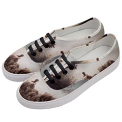 Man Cattle Animals Cows Bulls Calves Mammals Women s Classic Low Top Sneakers by danenraven