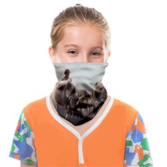 Man Cattle Animals Cows Bulls Calves Mammals Face Covering Bandana (kids) by danenraven