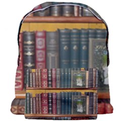 Books Library Bookshelf Bookshop Vintage Antique Giant Full Print Backpack by danenraven