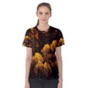 Autumn Fall Foliage Forest Trees Woods Nature Women s Cotton Tee View1